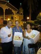 Aspecto de la Cena en el Centro Histórico de Villa de Alvarez, Col. en honor a periodístas de CONAPE