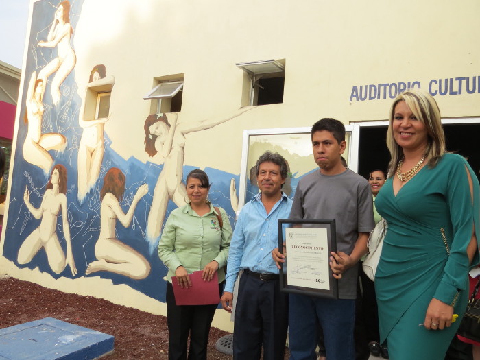 Inauguran Mural Las Musas en la Preparatoria Regional de Zapotiltic, Jal