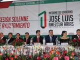 Aspecto del Primer Informe del Gobierno de Tamazula que preside el Técnico José Luis Amezcua Arias (2015-2018)