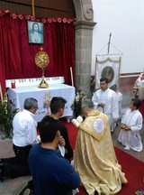 Aspectos de la Celebraciòn del CORPUS CHRISTI 2017 en Catedral y el Barrio de La Merced en Cd. Guzmán, Jal.