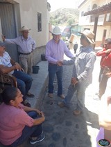 En Santa María del Oro, Salvador Barajas, candidato del PRI a la Diputación Federal por el 19 Distrito, reforzó sus compromisos