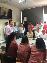 Chava Barajas se reunió con personal de Constructora Roasa para plantearles sus Propuestas de Campaña