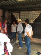 Salvador Barajas escuchò a los colonos del Triángulo y Revolución, además de pedirles su apoyo en las próximas eleccioines