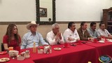 Salvador Barajas presente en la Rueda de Prensa con Ramiro Hernández y Candidatos del PRI